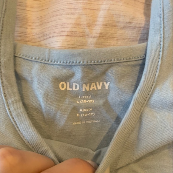 Old Navy blue square neck tank, never worn, great condition, soft - Picture 1 of 2